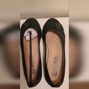 Harborsides memory foam black flats size 8m
